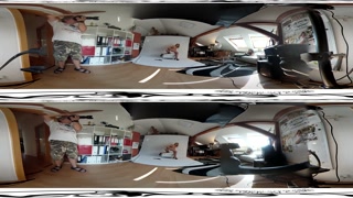 Claudia Mac 02 - Backstage before masturbation video 3DVR 360 UP-DOWN