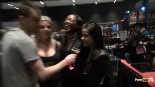 PornhubTV Intern Madeline Gets Flogged at eXXXotica 2013