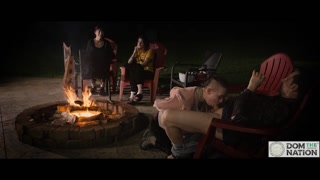 Campfire blowjob with smores and harp music