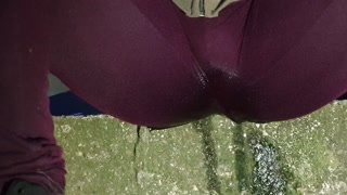 ⭐Public Wetting - And spending a whole day in pissy leggings ;)