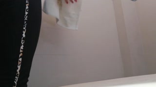 college classmate peeing standing up.