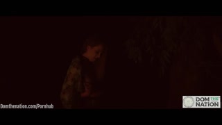 Ashley Lane receives a piss enema and dances through the forest after being anally probed