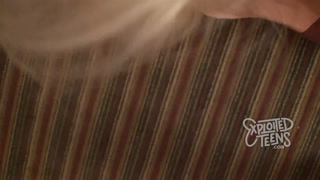 Brace faced teenie sucks a thick cock