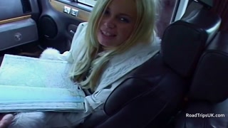 Angie George and Anabel Moon in the van