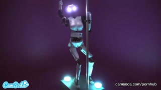 CamSoda - Sex Robot cam girl twerks and orgasms