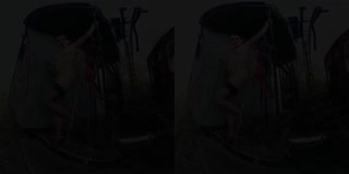 015 - Lucia Denvile - Latex strip - 3DVR360 video content Bravo Models