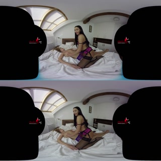 StockingsVR - Lesbo Rub And Tug with Anna Rose and Alexis Crystal