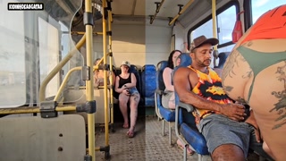 MARRIED WOMAN GIVING LIMP TO A STRANGE GUY INSIDE THE BUS AND ENDING UP HIM