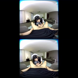 ZENRA VR Japanese AV star Azuki maid handjob fantasy