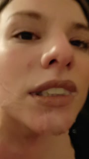 Huge amateur cumload in my mouth