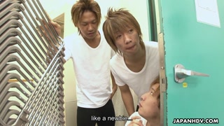 Asian ballerina has an itch she has to rub