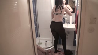 Footgirls enjoy trample guys