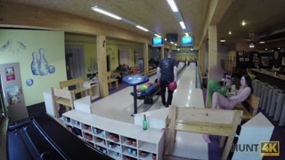 HUNT4K. Sex in a bowling place - I've got strike!