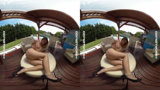DDFNetwork VR - Poolside VR Striptease with Alice