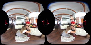 StockingsVR - Stripping lingerie &amp; stocking blondes