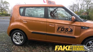 Fake Driving School little English teen gets fucked after her lesson