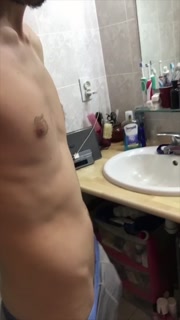 Handsome guy gets off of it