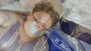 Chubby slut extracts all my cum in her eyes