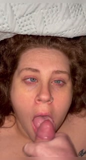 Daddy gives me a massive after shower facial, HE CUMS IN MY EYE AND HAIR