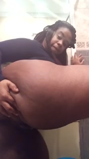 Hairy Thick Thighs Curvy Ebony BBW Strip - Cami Creams