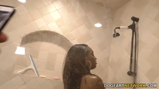 Ebony Daya Knight's Pool Party Turns Blowjob Orgy