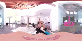 VR Bangers - Hot Ebony pole dancer Nadia Jay fingered and cum hard VR porn