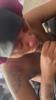 DEEPTHROAT AND BALL LICKING RIGHT AFTER HOOPING