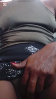 Young Caribbean woman can't wait anymore so she starts to play in the bus