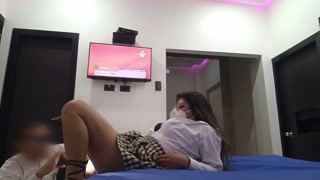 THE STUDENT CONSUMES HER DESIRE TO HAVE SEX WITH HER MATH TEACHER IN A HOTEL