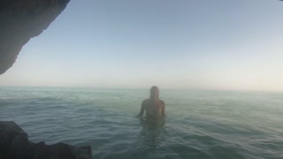 Swimming in the Atlantic Ocean in Cuba 2