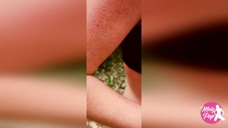 Flashing on a river and pee break