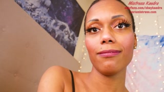 Ebony Giantess Mistress Swallows You and Your Shrunken Wife TEASER