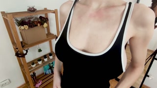 Try On Haul with Natural Perfect Tits, Peek Through Changing Room Experience - Miss Uma