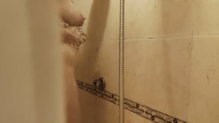 shower for a milf with big tits